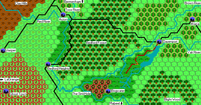 Red River Region Map